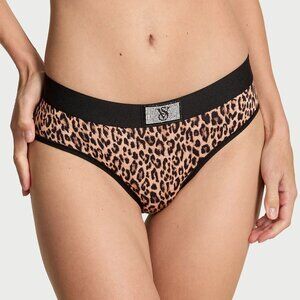 Logo Cotton Shine Patch Hiphugger Panty